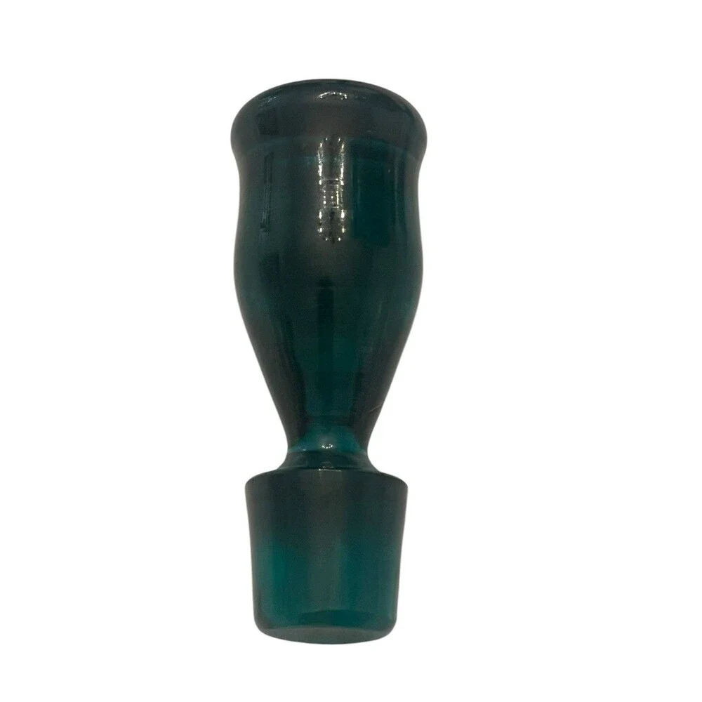 Vintage Teal Blue Art Glass 1 Decanter 6 Wine Glass Very Beautiful Rare!